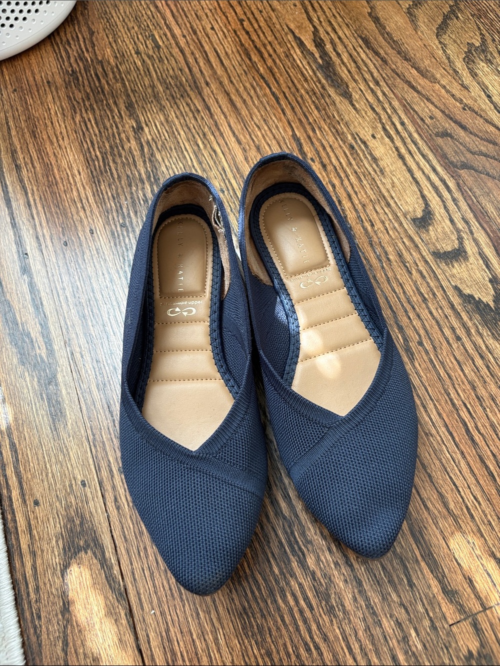 Kelly & Katie Pointed Toe Navy Women’s Flats